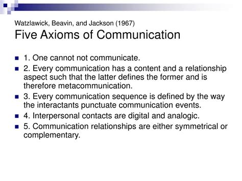 gamble and gamble's 5 axioms of communication|Axioms of Communication: Concept and Examples.